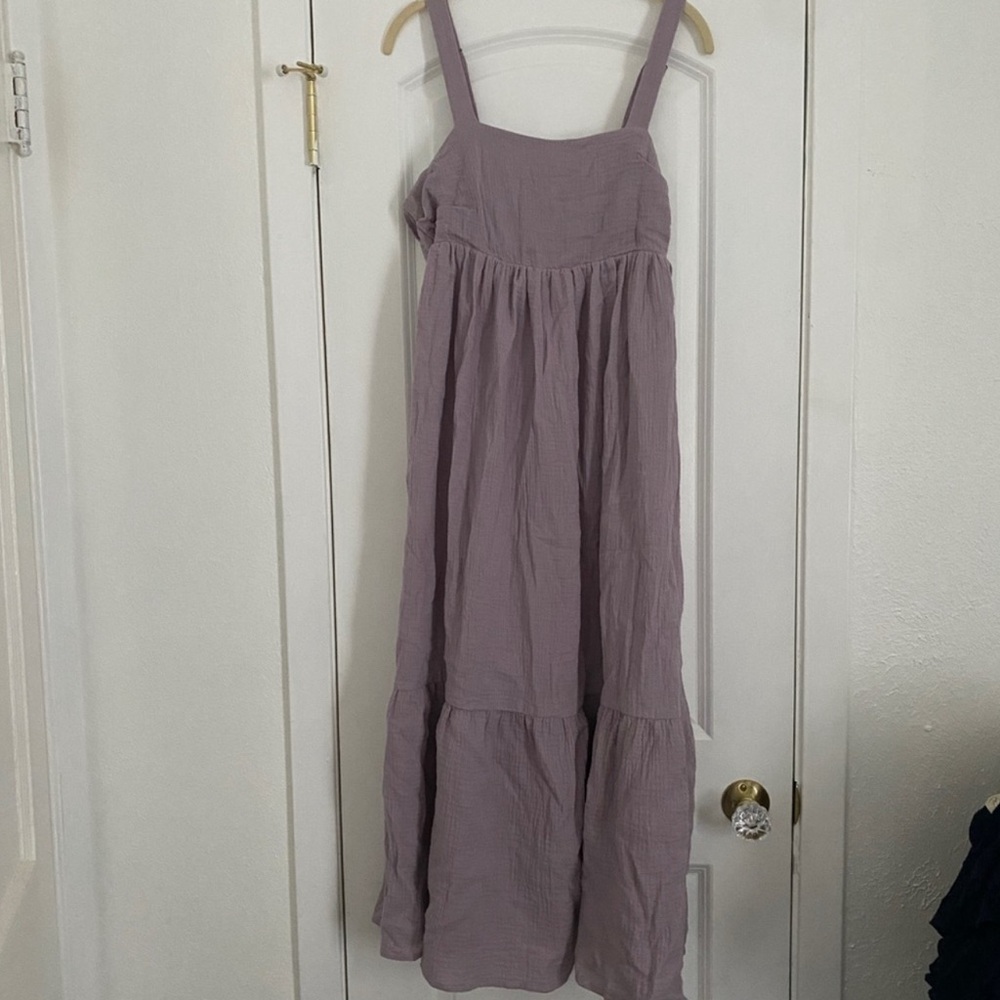 In Loom Dusty Purple Maternity Dress